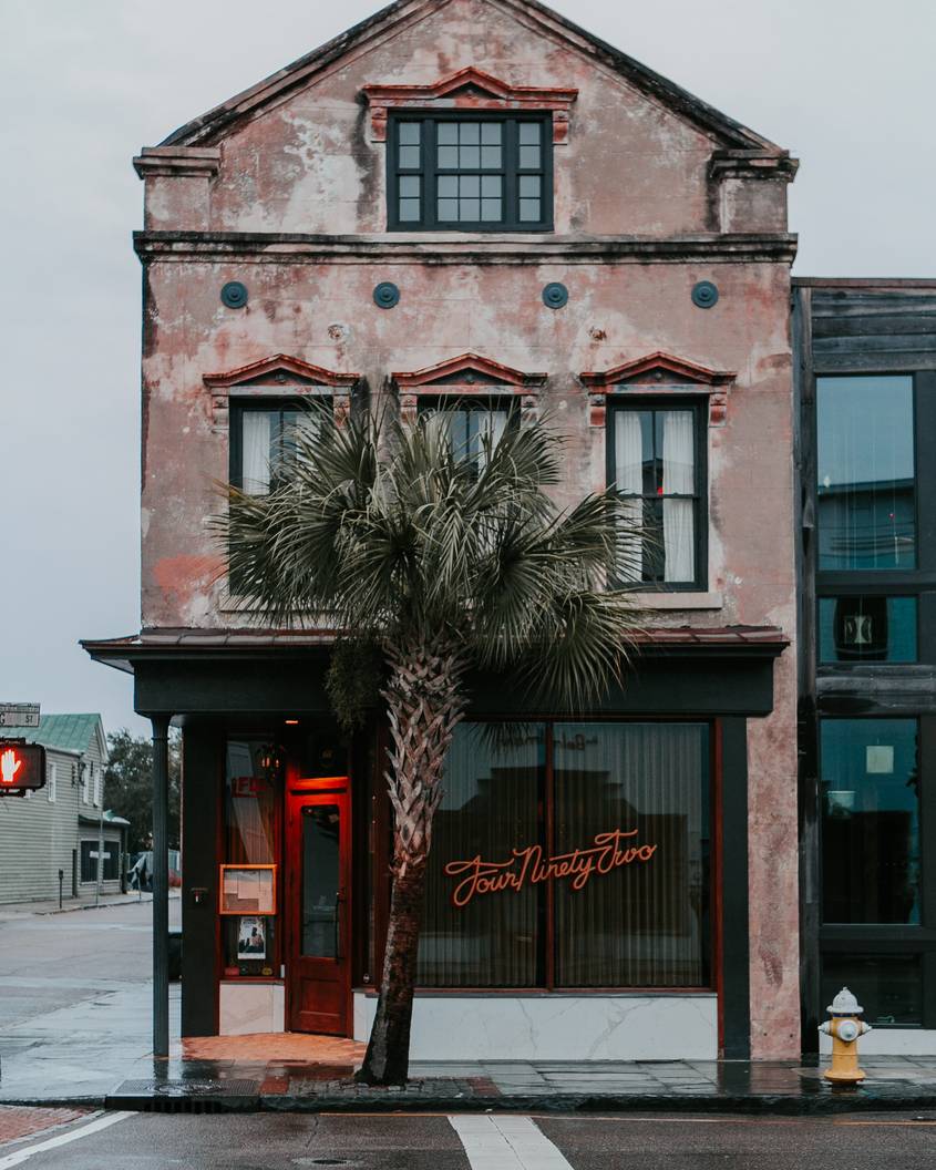 Photo of a building with a unique storefront